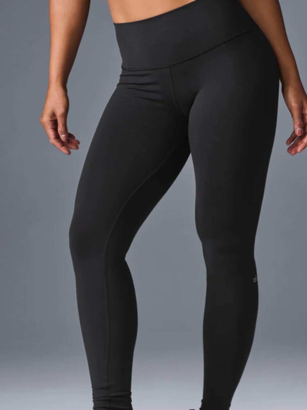 ALO Yoga Airbrush Black High-Waisted Full Length Leggings size Medium
